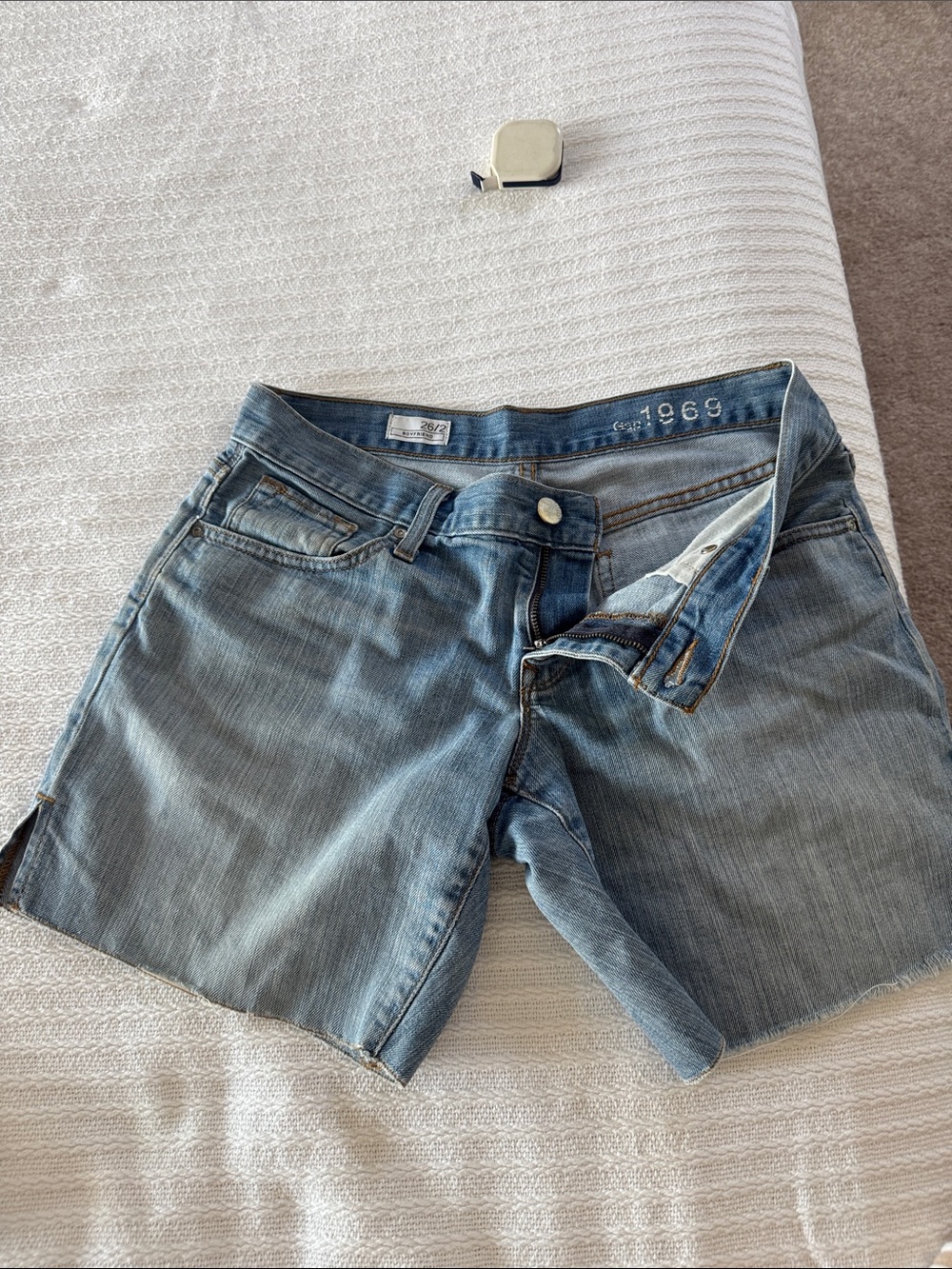 Light Wash Denim Shorts - 1969 (Label Visible)